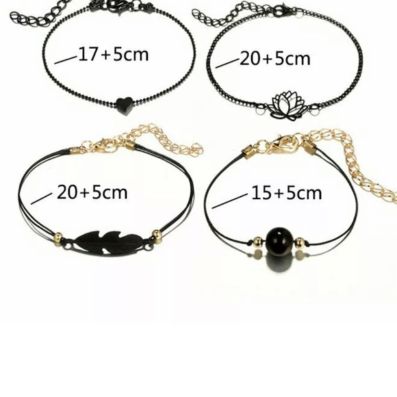 NEW Black Boho Stackable Bracelets - Picture 3 of 7